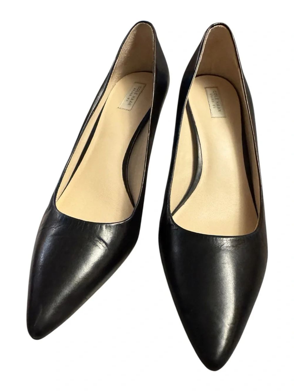 Cole Haan Black Pointed Toe Heels